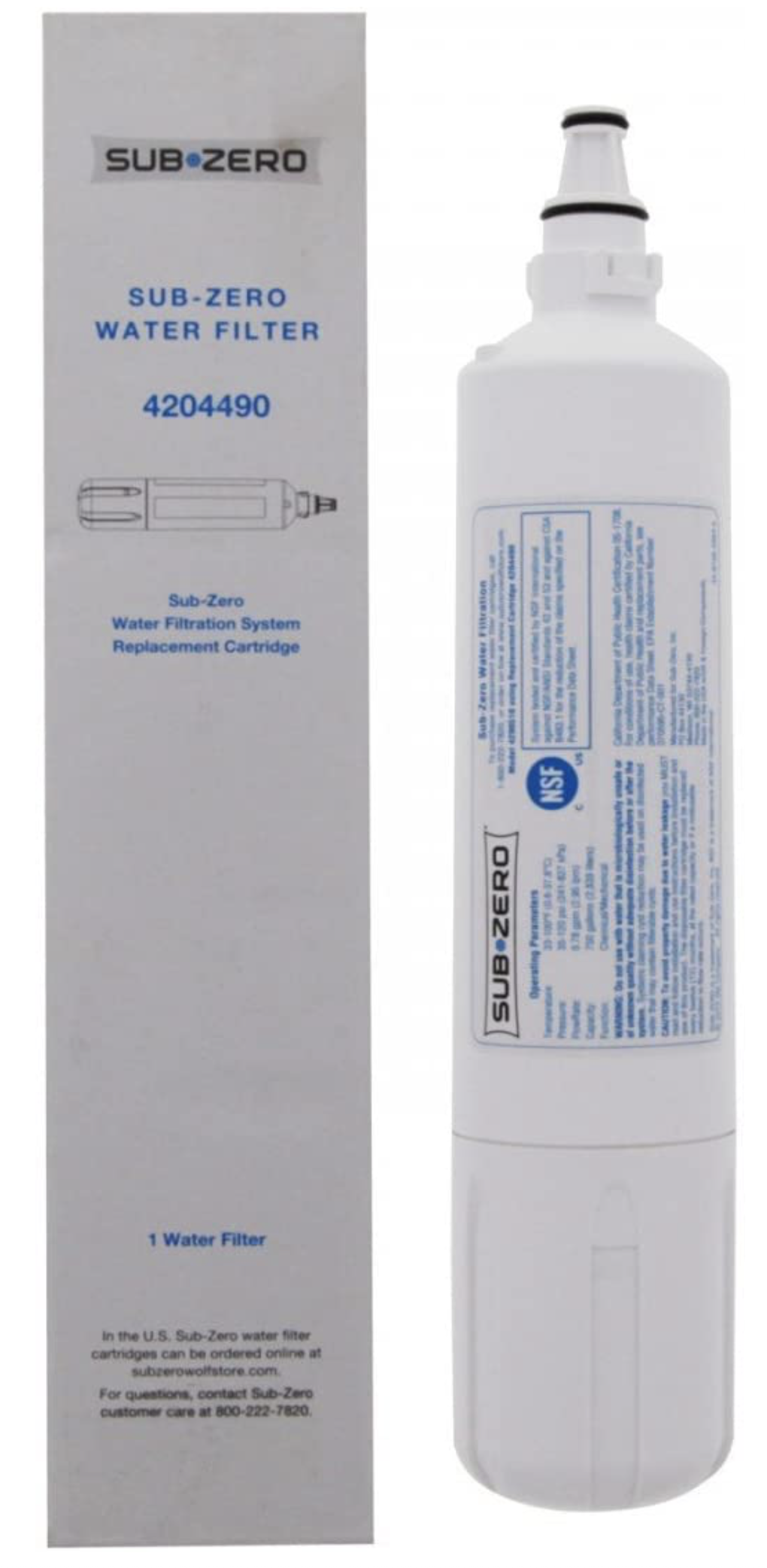 Filtro Acqua Frigo EcoAqua Compatibile Sub-Zero ICBBI 42SD, EWF-8003A - 4